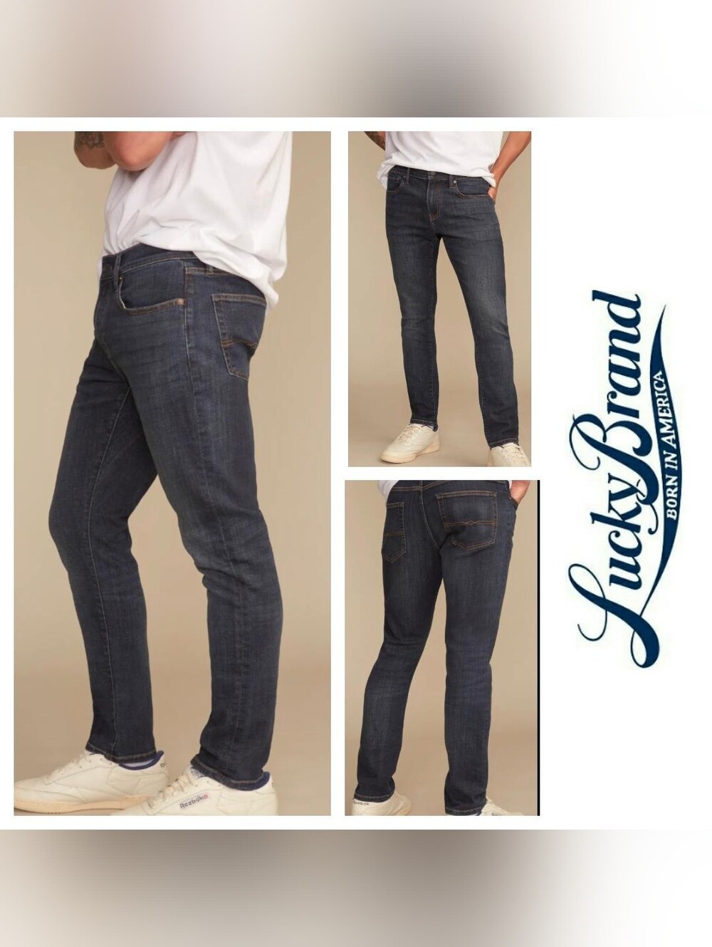 Lucky Brand Men's COOLMAX 110 Slim Jeans 34x32